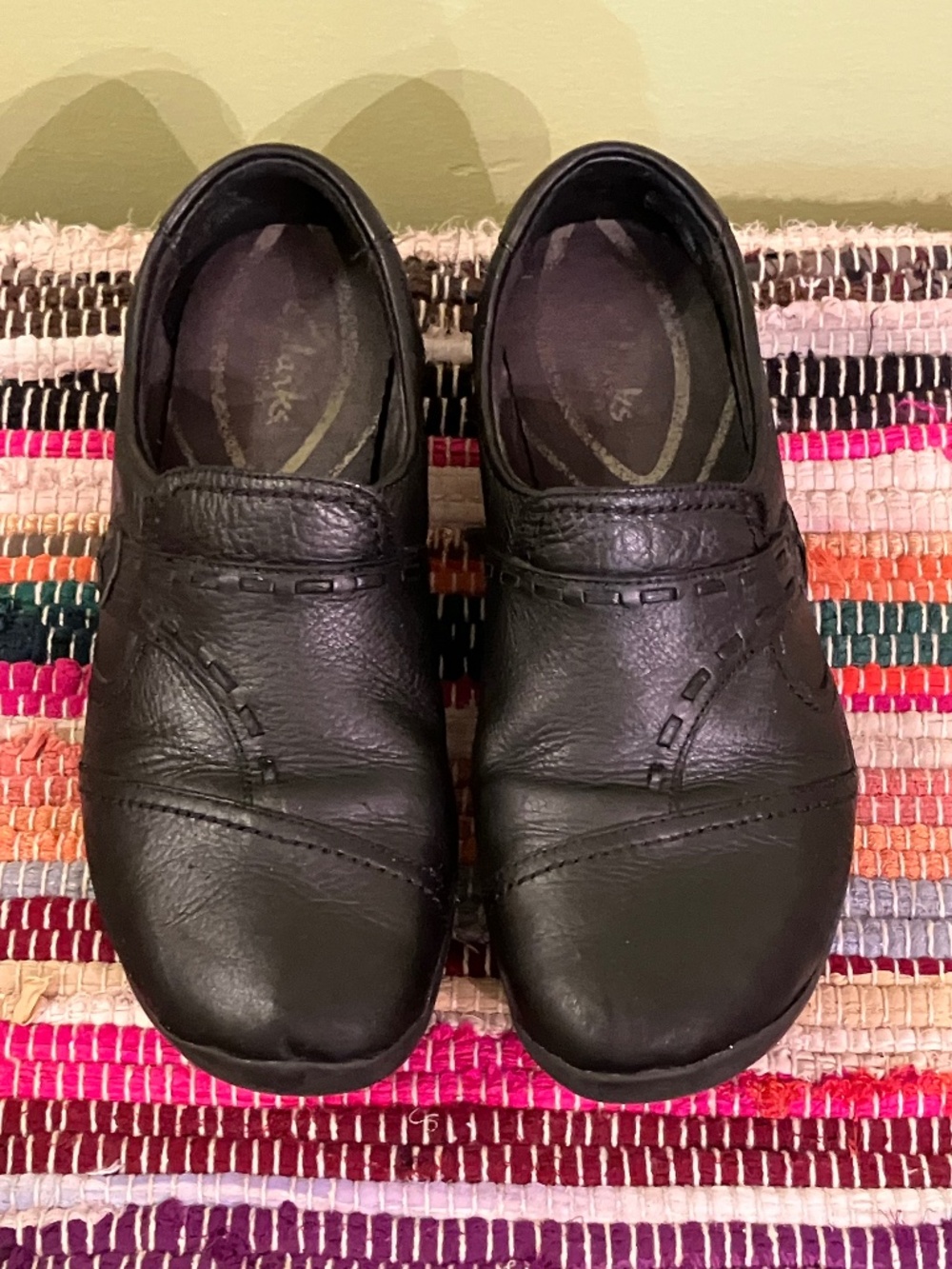 Clarks In-Motion Leather Slip-on Loafers (Womens 8.5)